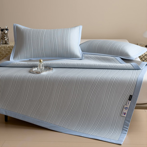 Cooling Mat Three Piece Set 1.2m 1.5m 1.8m Bed Viscose Ice <b>Silk</b> Washable Foldable For Infants Children Adults Elderly Pregnant - Product Image 4