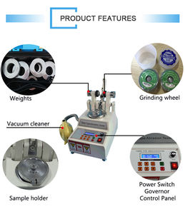 Testeur d'<span class=keywords><strong>abrasion</strong></span> <span class=keywords><strong>Taber</strong></span> ASTM D5178, Abraser <span class=keywords><strong>Taber</strong></span> pour tissus, Machine d'essai de résistance à l'<span class=keywords><strong>abrasion</strong></span> du cuir - Product Image 5