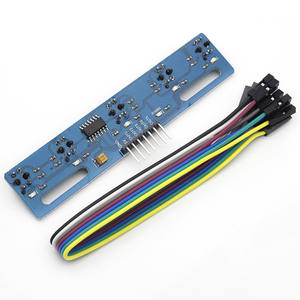 RDS Electronics- 5 Channel Infrared <strong>Reflective</strong> <strong>Sensor</strong> TCRT5000 KIT IR Photoelectric Switch Barrier Line Track <strong>Module</strong> - Product Image 1