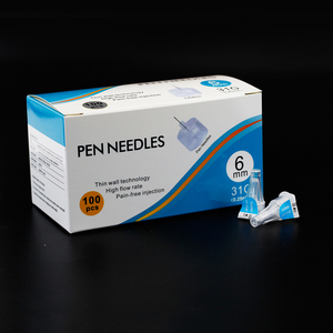 Aiguilles jetables pour stylo à <span class=keywords><strong>insuline</strong></span>, 31G 32G 4mm <span class=keywords><strong>5mm</strong></span> 6mm, stériles, emballées individuellement, compatibles avec les stylos à <span class=keywords><strong>insuline</strong></span> humains et vétérinaires, fourniture directe usine - Product Image 1