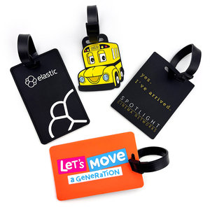 Tag Bagasi Promosi Logo Kustom Cetak 3D Bahan PVC Silikon Tahan Air dan Awet dari Karet - Product Image 3