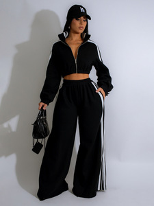 PASUXI <span class=keywords><strong>Set</strong></span> alla Moda Personalizzato da <span class=keywords><strong>Donna</strong></span> Completo da Casa Pantaloni Skinny a Maniche Lunghe in Maglia Tinta Unita Elasticizzati Casual - Product Image 4