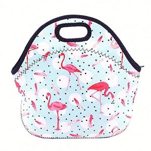 Sac à déjeuner en néoprène coloré, sac isotherme pour le déjeuner, taille personnalisée, sacs réutilisables pour les voyages en plein air - Product Image 1