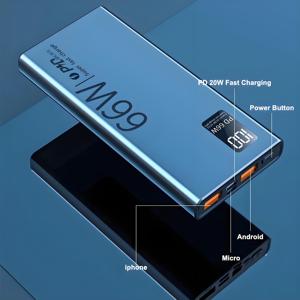 Tkt 20000mAh Slim ngân hàng điện cầm tay với màn hình Led đa cổng sạc điện thoại di động cho <span class=keywords><strong>iPhone</strong></span> & máy tính xách tay 20 Wát Công suất đầu ra - Product Image 6