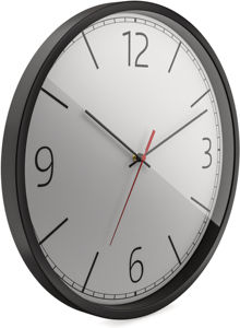 Minimalist Light Grey Plastic 12 Inch Round Plain Analog Quartz Hanging <b>Silent</b> Wall <b>Clock</b> - Product Image 3