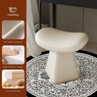 Tabouret de maquillage moderne nordique en PU, siège individuel en éponge douce, chaise d'appoint pour chambre et salon