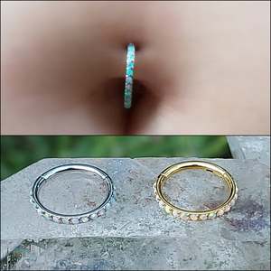 HOVANCI Hot Selling <strong>Thin</strong> <strong>Nose</strong> <strong>Ring</strong> with Small Zircon CZ Daith Tragus Ear Piercing Jewelry - Product Image 6