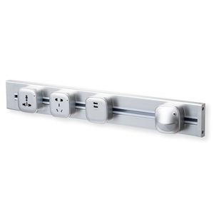 Universal USB Electrical Waterproof Wall Mounted Outlet Power Track System <strong>Socket</strong> 0.6M/0.8M/1.0M for Household Products - Product Image 4