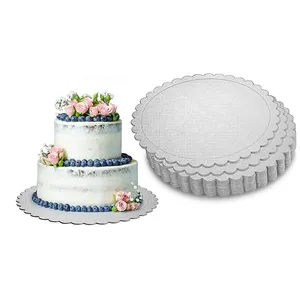 अनुकूलित गोल और चौकोर और आयत केक बोर्ड सिल्ली गोल्डन फूड ग्रेड नालीदार पेपर केक बेस