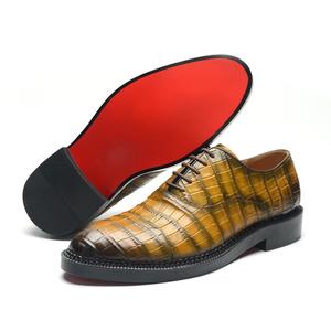 Zapatos Oxford de Cuero Genuino de Alta Calidad para Hombre, con Punta Cuadrada, Antideslizantes, Modelo JiuZhou C1-5-11, Ideales para Fiestas - Product Image 5