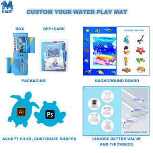 Tapete de Agua Inflable Joyee Personalizado de 105 cm, Grande y Redondo, de PVC Ecológico para Bebés para Juego y Tiempo Boca Abajo - Product Image 5