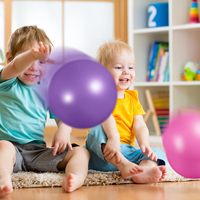 Ballon d'exercice pelvien en PVC anti-éclatement et antidérapant pour la récupération post-partum et l'entraînement du tronc, logo personnalisé, vente en gros