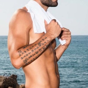 Adhesivo de Tatuaje Herbal HY de Larga Duración a Prueba de Agua Temporal de Flores <span class=keywords><strong>para</strong></span> <span class=keywords><strong>Brazo</strong></span> Cuerpo Pierna Hombres Atractivos Adhesivo de Tatuaje Semi-Permanente - Product Image 5