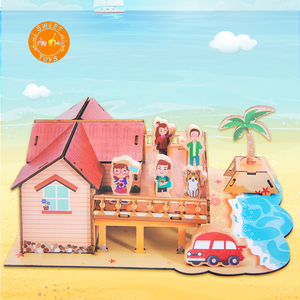 <span class=keywords><strong>Prix</strong></span> usine coloré jouet <span class=keywords><strong>3D</strong></span> papier <span class=keywords><strong>Puzzle</strong></span> enfants artisanat maison modèle enfants bricolage cadeau parfait et décoration - Product Image 2