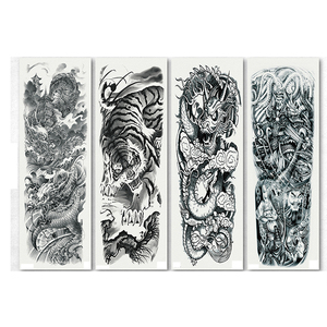 Nuevos <span class=keywords><strong>diseños</strong></span> Full Arm Art Sticker Tattoo Hand Tattoo <span class=keywords><strong>para</strong></span> hombres - Product Image 2