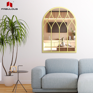 FABULOSA Decoración de mesa <span class=keywords><strong>espejo</strong></span> acrílico decoración Retro arco espejos de baño vintage pared arte salón <span class=keywords><strong>espejo</strong></span> - Product Image 5