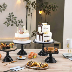 Support à gâteau en métal coloré Plateau à cupcakes pour dessert Décoration de fête d'anniversaire Outils de service élégants pour les événements - Product Image 2