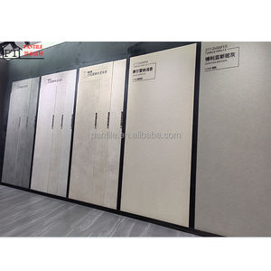 Azulejo de porcelana de losa esmaltada 120 240, piedra sinterizada brillante gris elegante de alta calidad para decoración de paredes exteriores de edificios - Product Image 1