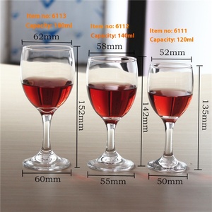 Moderne Vintage 180ml/150ml <span class=keywords><strong>Bordeaux</strong></span> Gobelet À <span class=keywords><strong>Vin</strong></span> Épaissi Verre et Coloré PC Drinkware Tasse pour <span class=keywords><strong>Vin</strong></span> Rouge - Product Image 3