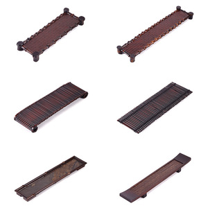 Bamboo Tea <b>Tray</b> Rectangular Foldable Collapsible <b>Large</b> For Tableware Traditional Chinese Design - Product Image 1