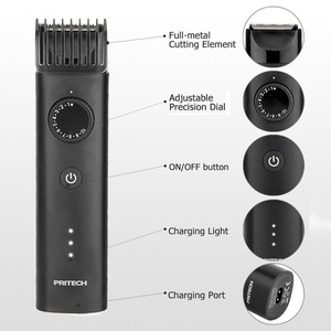 PRITECH 조절 빗 남자 헤어 트리머 IPX6 USB 빠른 충전 전기 머리 트리머 - Product Image 4