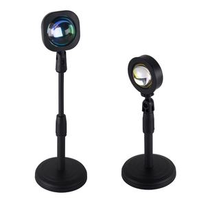 Lámpara de proyección de ambiente LED creativa transfronteriza para fotografía en vivo Internet efecto puesta de sol rojo con sombra negra - Product Image 5