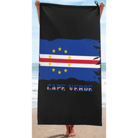 Serviettes de plage Cap-Vert personnalisées en gros d'usine, séchage rapide, absorbantes, légères et fines pour salle de bain, piscine et natation