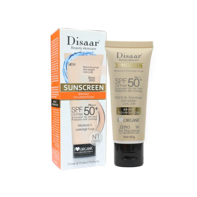 Crème solaire organique anti-transpiration 40g, livraison gratuite, hydratant et éclairant le teint de la peau, protection contre les UV