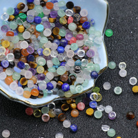 4mm Agaat Kristal Edelsteen Halfronde Cabochon Kralen DIY Sieraden Maken Accessoires