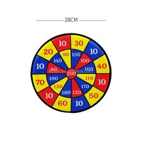Cible de fléchettes en tissu avec balles adhésives 28 cm, jeu d'intérieur pour enfants et tout-petits, sûr et non toxique