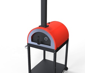 KU-017W Kings Union Forno a Legna e Carbone per Barbecue e <span class=keywords><strong>Pizza</strong></span> con Carrello per Feste e Campeggio (J) - Product Image 3