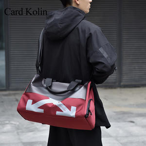 खेल फिटनेस शुष्क गीला अलग-अलग यात्रा बैग बड़ी क्षमता नायलॉन क्रॉसबॉडी कंधे का सामान फैशनेबल जिपर बंद - Product Image 2