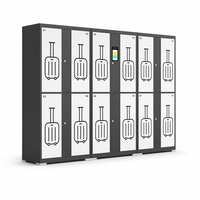 Casiers intelligents connectés pour le partage et le stockage de bagages, armoires électroniques à code QR pour sacs, idéales pour hôtels et sites touristiques