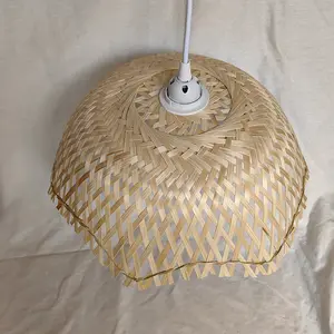 カスタム伝統的な手作り織りライトシェード竹ランプカバーシェード