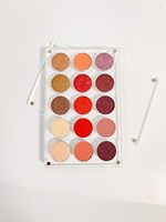 Nouvelle Palette de fard à paupières magnétique vide bricolage acrylique tout Transparent élégant ombre à paupières Palette de maquillage 26mm * 15 trous