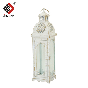Antiguo marroquí cubierta <span class=keywords><strong>de</strong></span> metal decorativos faroles <span class=keywords><strong>de</strong></span> acero blanco boda <span class=keywords><strong>vela</strong></span> linterna - Product Image 1