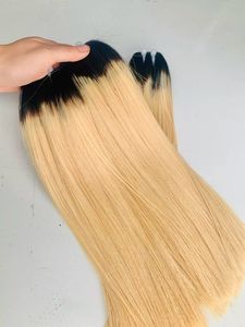 GUGU HAIR - Paquetes de Cabello Humano Virgen Vietnamita Liso de 8 Pulgadas para 1B 613, 100 g, Trama Doble a Máquina, Ondulado Liso Sedoso - Product Image 2