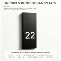Plaques en acrylique personnalisées, numéros de maison extérieurs découpés au laser de qualité supérieure, panneaux de porte pour publicité, indication et éclairage