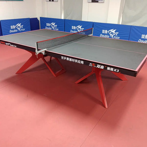 Table de ping-pong Double Fish Wings X3, plateau de 18 mm, table de tennis de table professionnelle pour entraînement en salle - Product Image 1