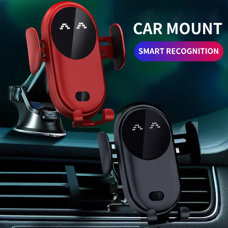 Smart Automatic Quick Charging Phone Cup Mount Air Vent Dashboard Car Phone Stand Electric Wireless Charging Car Phone Holder