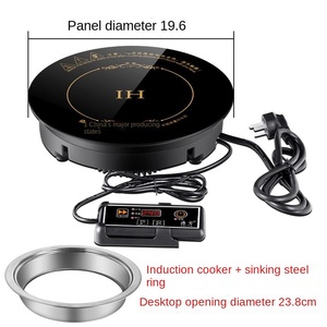 Prix de gros de dessus de table étanche de l'usine de cuisinière à induction 1500W pour la marmite intégrée coréenne commerciale - Product Image 2