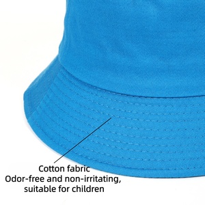Chapeaux Bob en Coton Personnalisés OEM ODM avec Logo pour Enfants, Bébés, Design Unique, Deux Couleurs, Chapeau de Pêche et Randonnée Extérieur Noir pour Enfants - Product Image 2