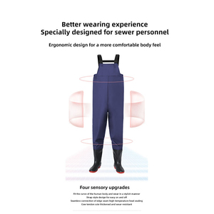 <span class=keywords><strong>Cuissardes</strong></span> de pêche et de chasse en PVC personnalisées, imperméables, anti-salissures, pour le travail, demi-corps, vente en gros OEM - Product Image 4
