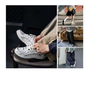 Chaussures de jogging rétro argentées métallisées pour hommes, nouveau style 2026, été, respirantes, en tissu mesh léger, polyvalentes, sport et décontractées - Product Image 2