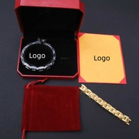 Zhixuan, marque de bijoux de luxe, bracelet en acier inoxydable plaqué or 18 carats pour couple, meilleur cadeau pour la Saint-Valentin pour elle