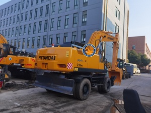 Bonne performance, excavatrice sur pneus Hyundai 210W-7 d'occasion, 21 tonnes, moteur 220LC-7, 129 kW, capacité de la benne de 0,92 m³, Chine - Product Image 2