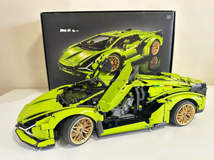 ชุดตัวต่อ P1 Ferra Ris Bugatti Chiron ขนาด 1:8 วัสดุ ABS ของเล่น DIY ธีมรถยนต์ รุ่น 42143 - Product Image 5