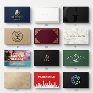 Carte de visite en papier coton 900 g/m² pour presse typographique, <span class=keywords><strong>noir</strong></span> mat, gaufrage, bords bruts naturels, personnalisable OEM pour studio de design et agence créative - Product Image 6