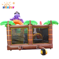 WINSUN - Casa Inflable Pequeña de PVC, Brincolín Inflable Comercial, Combo Piratas