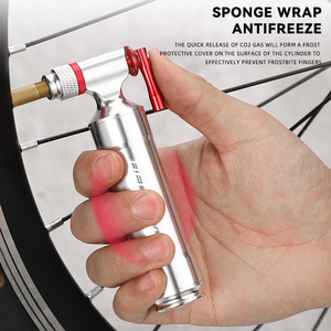   Pompe à vélo portable en alliage d'aluminium 160Psi pour vélo de montagne et de route - Product Image 4